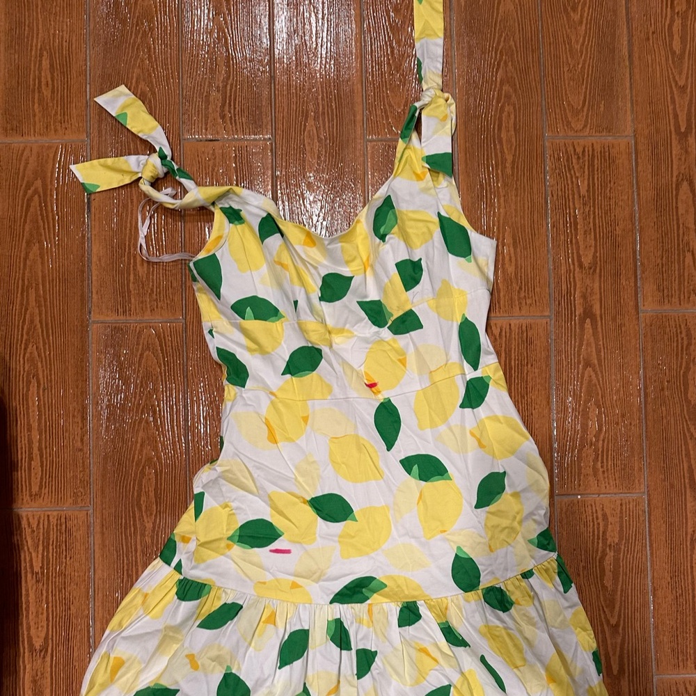 Kate Spade Yellow One Shoulder Sundress